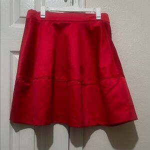 H&M Vibrant Red A-Line Skirt